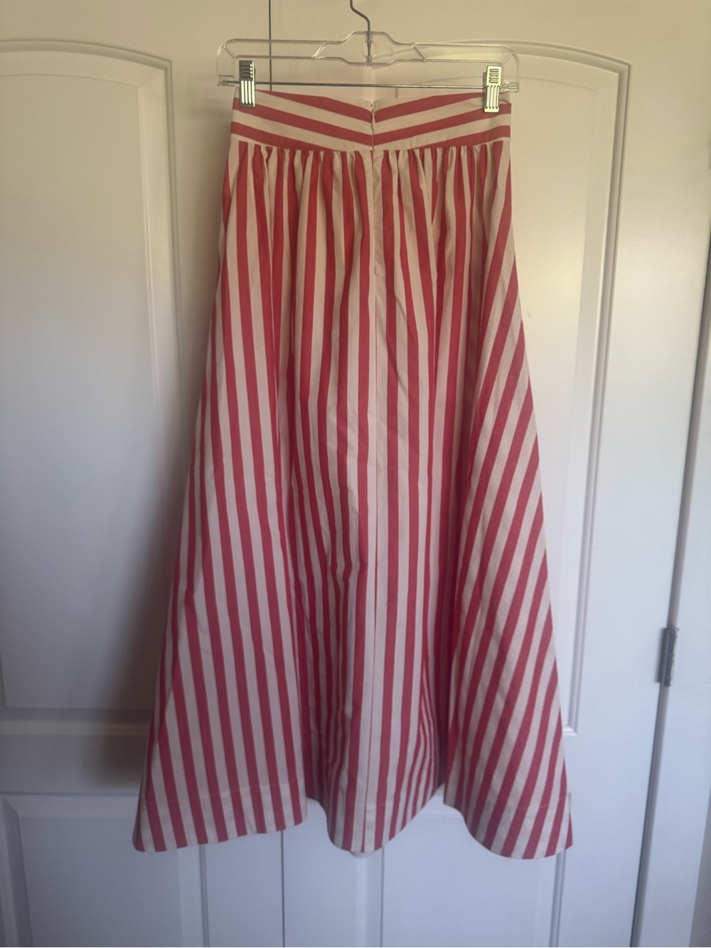 NWT Sezane Arianna Red Striped Long Skirt size 2 - Picture 4 of 8